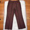 LE SUIT 2PC Burgundy Polyester Mismatch Career Pant ( Size 14) Suit( Size 16)