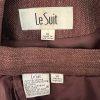 LE SUIT 2PC Burgundy Polyester Mismatch Career Pant ( Size 14) Suit( Size 16)