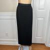 Kasper ASL Polyester Rayon Tuxedo VTG Skirt Suit 10 Black Double Breasted 2PC