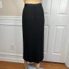 Kasper ASL Polyester Rayon Tuxedo VTG Skirt Suit 10 Black Double Breasted 2PC