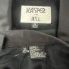Kasper ASL Polyester Rayon Tuxedo VTG Skirt Suit 10 Black Double Breasted 2PC