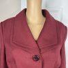 Le Suit Polyester Skirt Suit 14 Twill Bordeaux Shawl Collar Cocktail 2PC New