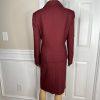 Le Suit Polyester Skirt Suit 14 Twill Bordeaux Shawl Collar Cocktail 2PC New