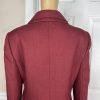 Le Suit Polyester Skirt Suit 14 Twill Bordeaux Shawl Collar Cocktail 2PC New