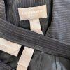Liz Claiborne Vintage Wool Pant 12 Suit 10 Dark Blue Striped Double Breasted 2PC