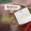 New l'Atiste By Amy Maxi See Through Tier Dress M Floral Sheer Bubble Sleeves