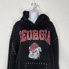 Gameday Couture Women Pullover Size L Black Georgia Bulldogs Studded Hoodie