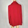 Fleurette Loro Piana 100% Lambswool Pea coat Size 14 Red Double Breasted Power