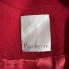 Fleurette Loro Piana 100% Lambswool Pea coat Size 14 Red Double Breasted Power