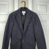 Armani Exchange Vtg Men Cotton Slim Fit Blazer Jacket S Black Denim Like