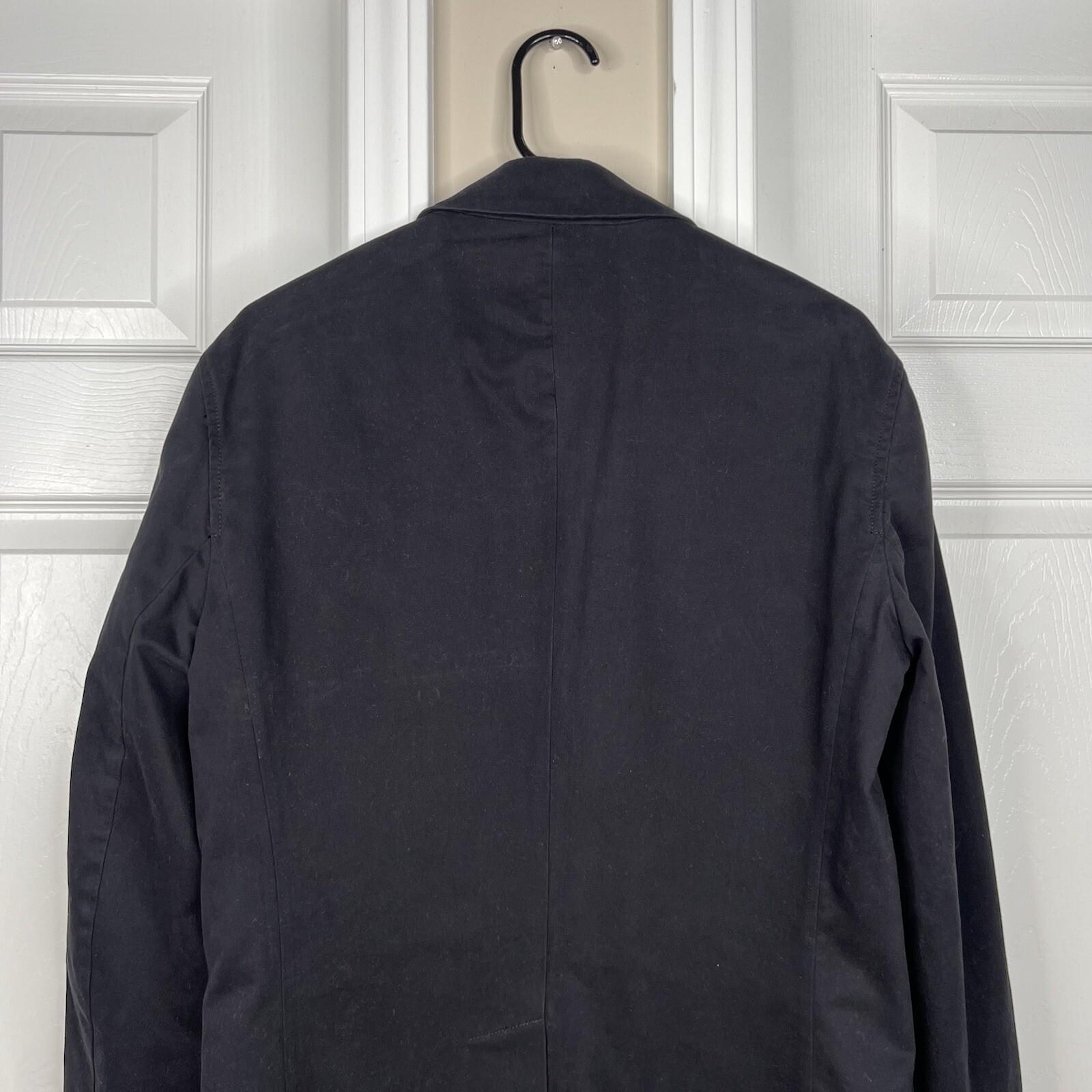 Armani Exchange Vtg Men Cotton Slim Fit Blazer Jacket S Black Denim Like