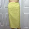 KASPER Women 2PC Lime Polyester Lined Peak Collar Cocktail Skirt Suit Size 18