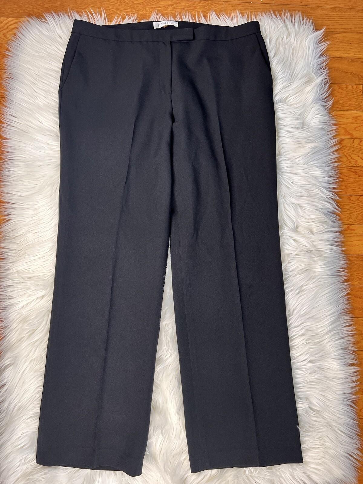 KASPER Women Polyester Spandex Pant Size 16 Suit Size 16W Multicolor Lined 2PC
