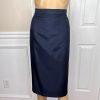 10-606.jpg EY SIGNATURE Women Skirt Suit Size 16W Navy Blue Polyester Lined Cocktail 2PC