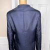 10-614.jpg EY SIGNATURE Women Skirt Suit Size 16W Navy Blue Polyester Lined Cocktail 2PC