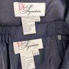 EY SIGNATURE Women  Skirt Suit Size 16W Navy Blue Polyester Lined Cocktail 2PC