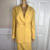 John Meyer Women Polyester Skirt Suit 18W Honey 2PC Lined Shawl Collar Cocktail