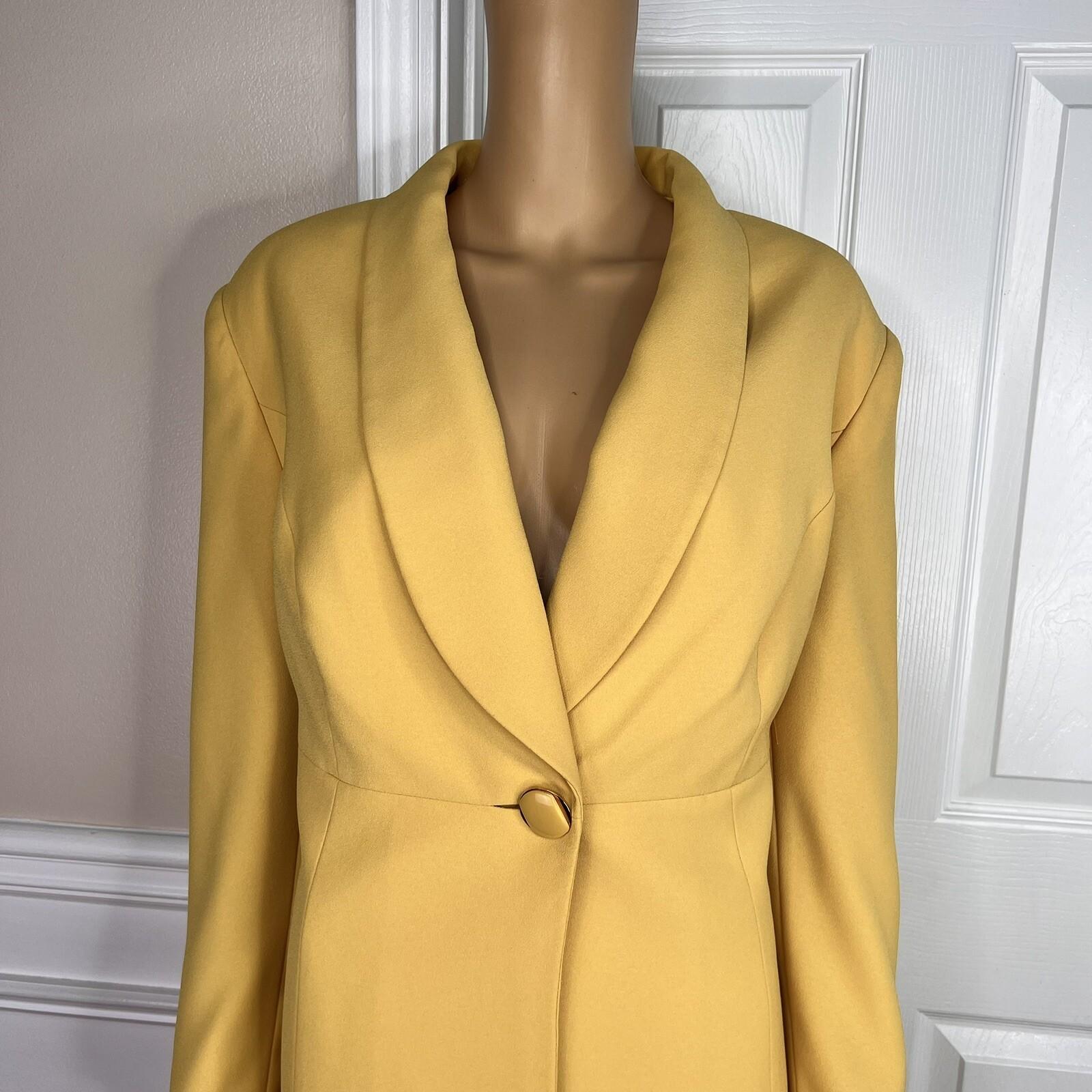 John Meyer Women Polyester Skirt Suit 18W Honey 2PC Lined Shawl Collar Cocktail