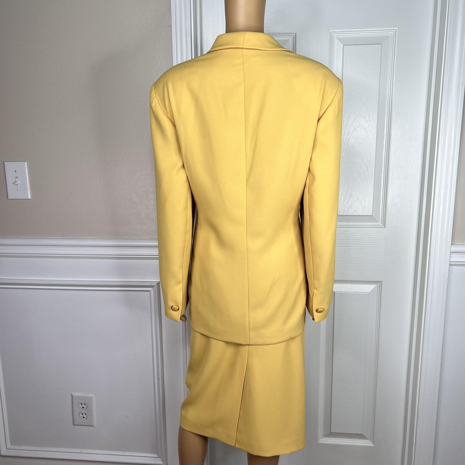 John Meyer Women Polyester Skirt Suit 18W Honey 2PC Lined Shawl Collar Cocktail