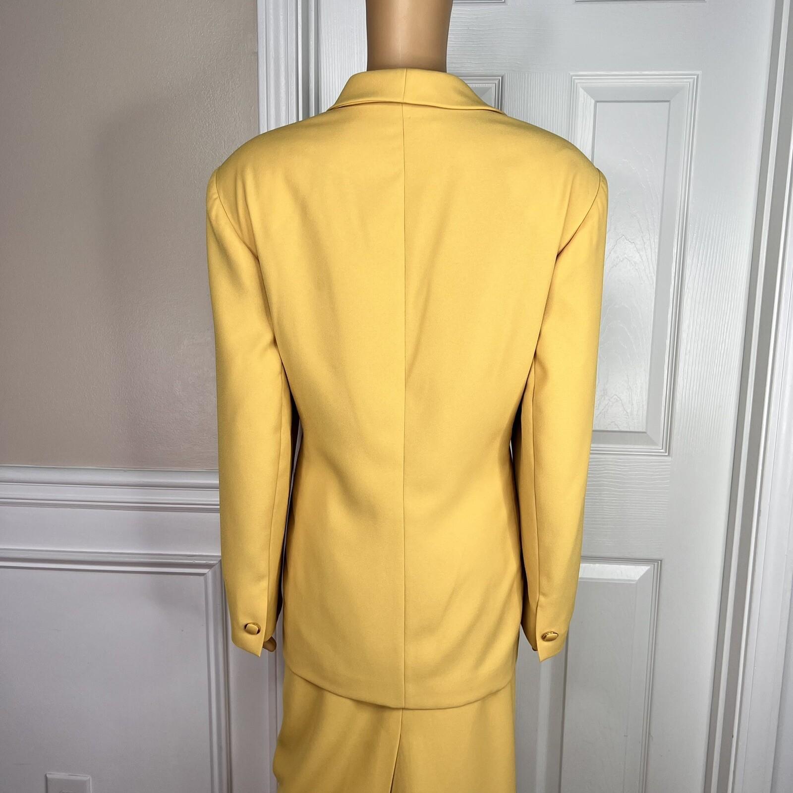 John Meyer Women Polyester Skirt Suit 18W Honey 2PC Lined Shawl Collar Cocktail