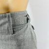 French Connection Wool Blend Maxi 10 Light Gray Adjustable Waist Pockets Slit