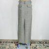 French Connection Wool Blend Maxi 10 Light Gray Adjustable Waist Pockets Slit