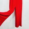 Lauren Ralph Lauren One Shoulder Jumpsuit Size 10 Stretch Red Ruffle Wide Leg