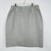 10-696.jpg Evan Picne Polyester Skirt Suit Size 20W Silver Wrap Stretch Waist Timeless 2PC