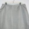 10-697.jpg Evan Picne Polyester Skirt Suit Size 20W Silver Wrap Stretch Waist Timeless 2PC