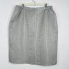10-700.jpg Evan Picne Polyester Skirt Suit Size 20W Silver Wrap Stretch Waist Timeless 2PC