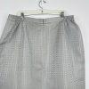 10-701.jpg Evan Picne Polyester Skirt Suit Size 20W Silver Wrap Stretch Waist Timeless 2PC
