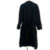 Lauren Ralph Lauren Black Microfiber Belted Removeable Liner Trench Coat SZ 40S