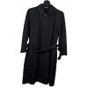 Lauren Ralph Lauren Black Microfiber Belted Removeable Liner Trench Coat SZ 40S