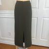 Tahari ASL Polyester Skirt Suit Size 8 Dark Green Lined Notch Collar 2 Piece