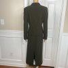 Tahari ASL Polyester Skirt Suit Size 8 Dark Green Lined Notch Collar 2 Piece