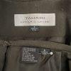 Tahari ASL Polyester Skirt Suit Size 8 Dark Green Lined Notch Collar 2 Piece
