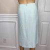 10-757.jpg Kasper Women Polyester Acetate Aquamarine Skirt Suit Size 10 Lined 3/4 Sleeves