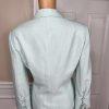 Kasper Women Polyester Acetate Aquamarine Skirt Suit Size 10 Lined 3/4 Sleeves