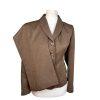 Le Suit Women Polyester Pant Suit Size 4P Brown Lined Shawl Pockets 2PC