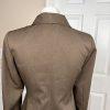 Le Suit Women Polyester Pant Suit Size 4P Brown Lined Shawl Pockets 2PC