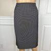 Tahari ASL Polyester Blend Skirt Suit Size 10 Black White 2PC Women Notch Collar