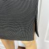 Tahari ASL Polyester Blend Skirt Suit Size 10 Black White 2PC Women Notch Collar