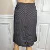 Tahari ASL Polyester Blend Skirt Suit Size 10 Black White 2PC Women Notch Collar