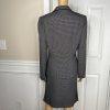 Tahari ASL Polyester Blend Skirt Suit Size 10 Black White 2PC Women Notch Collar