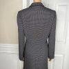 Tahari ASL Polyester Blend Skirt Suit Size 10 Black White 2PC Women Notch Collar