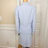 Le Suit Periwinkle Polyester Skirt Size 16 Suit Size 18 Notch Collar 2PC New