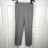 KASPER Women Polyester Spandex Pant Suit Size 8 Light Gray Notch Collar 2PC