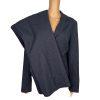 LARRY LEVINE 2PC Blue Pinstriped Polyester Rayon Wool Career Pant Suit Size 16