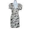 New Epique moi Sequin V neck Mini Dress Size L V Wrap Neck  Short Sleeve