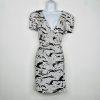 New Epique moi Sequin V neck Mini Dress Size L V Wrap Neck  Short Sleeve